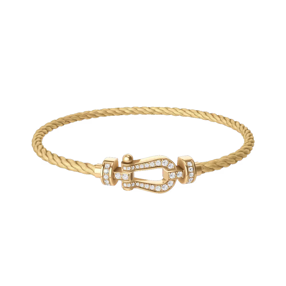 Bracelet Câble Marine — Doré