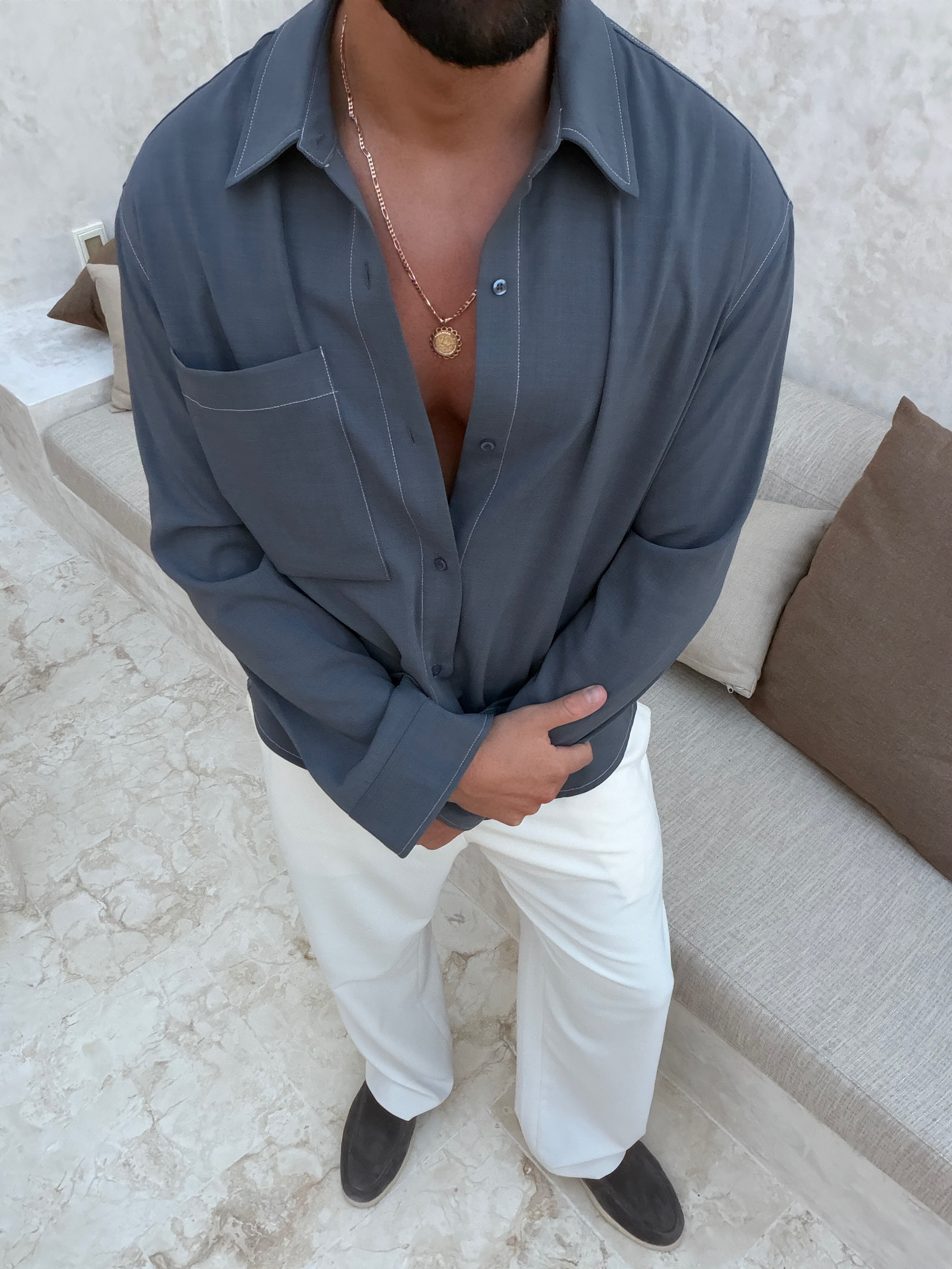Chemise LUCCA — Bleu Marine