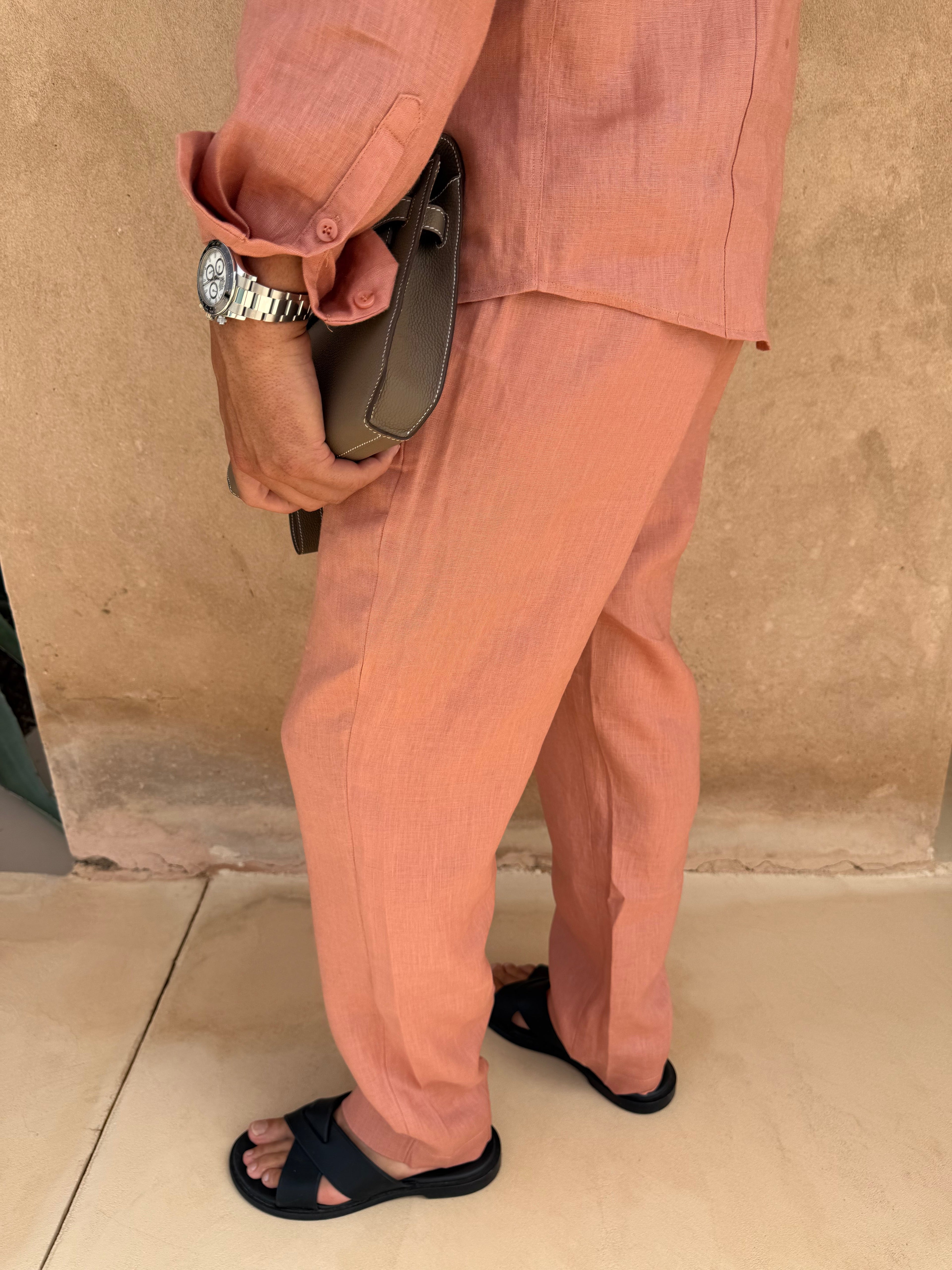 Pantalon RIVÉ Lin — Satiné