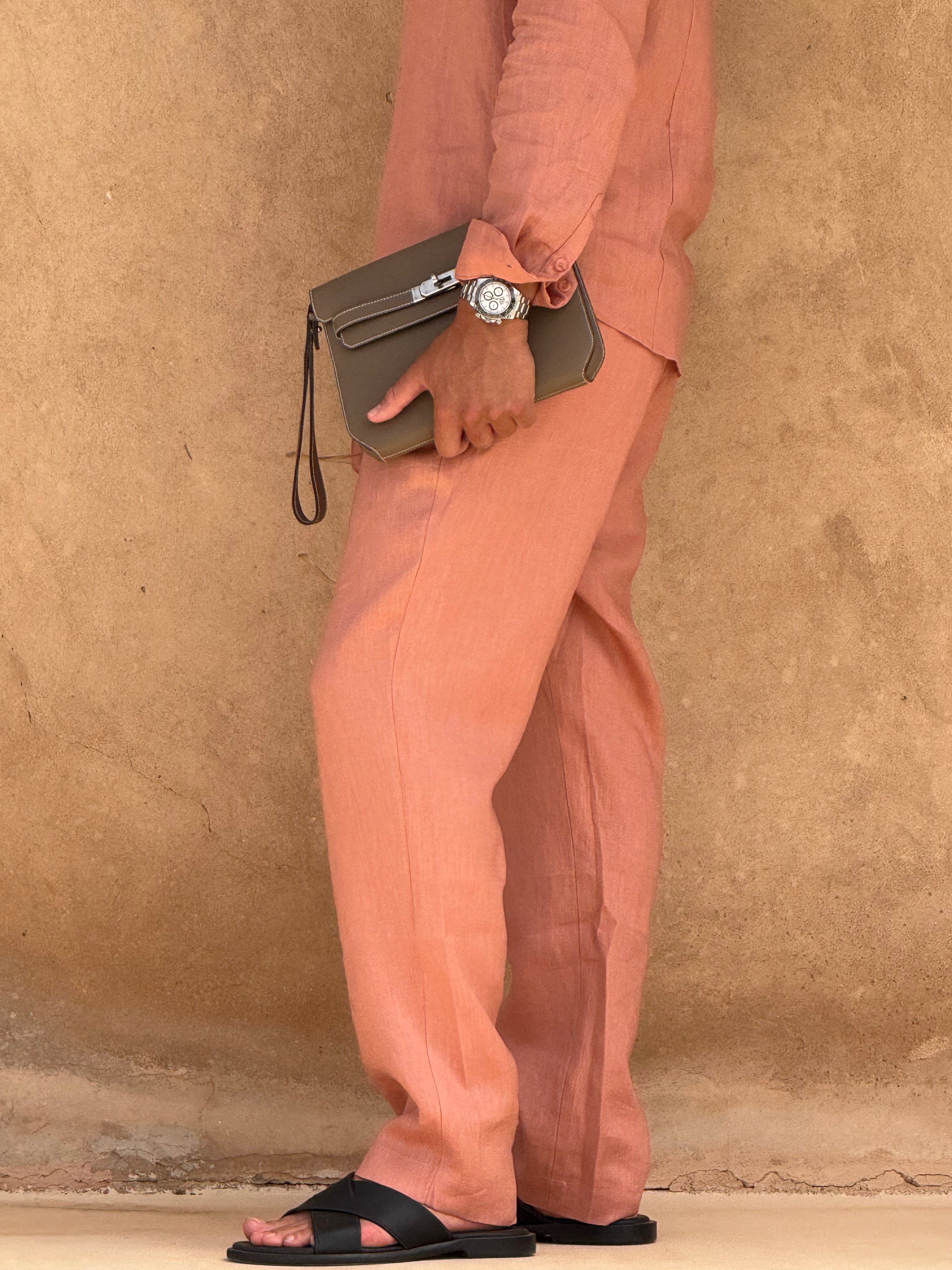 Pantalon RIVÉ Lin — Satiné