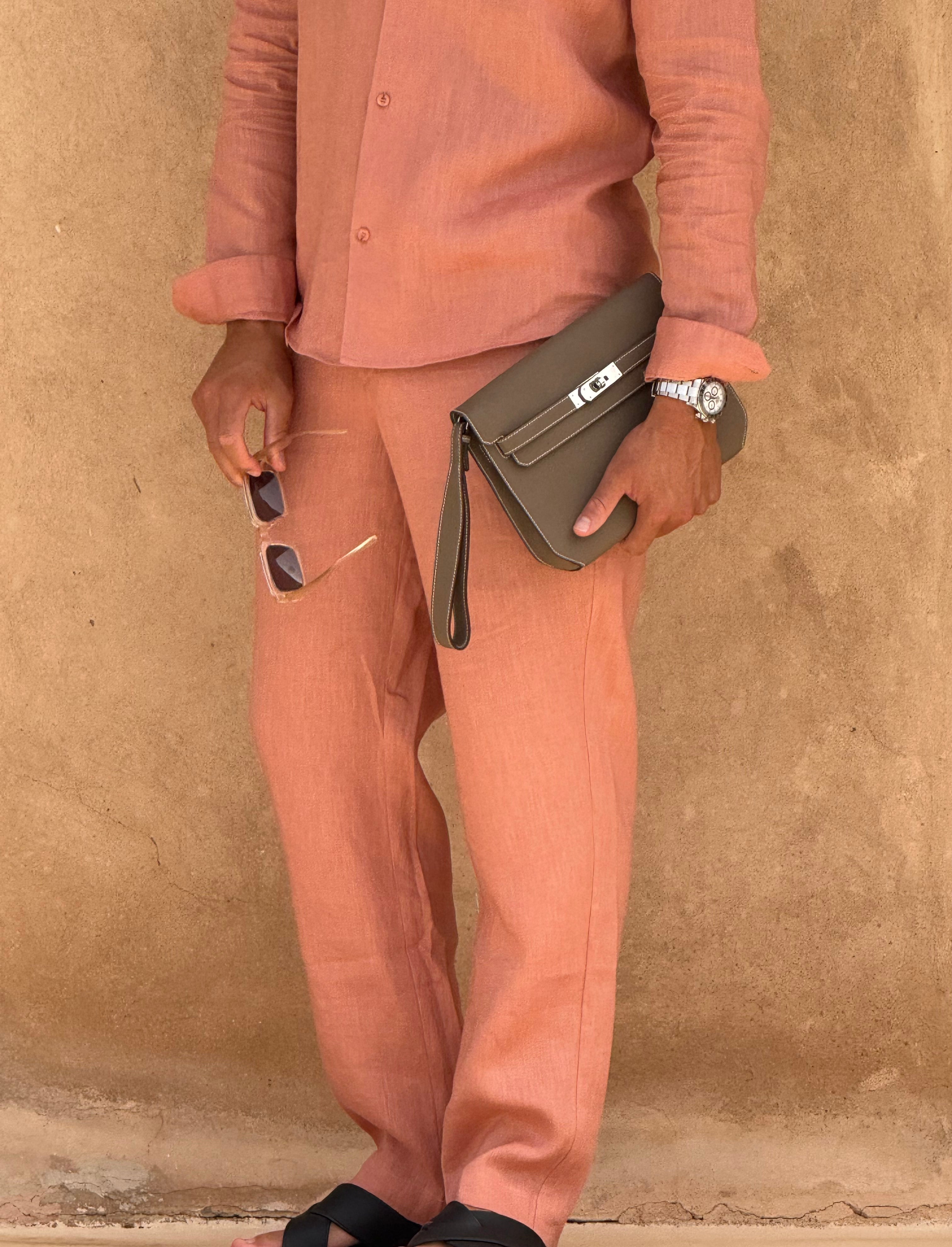 Pantalon RIVÉ Lin — Satiné