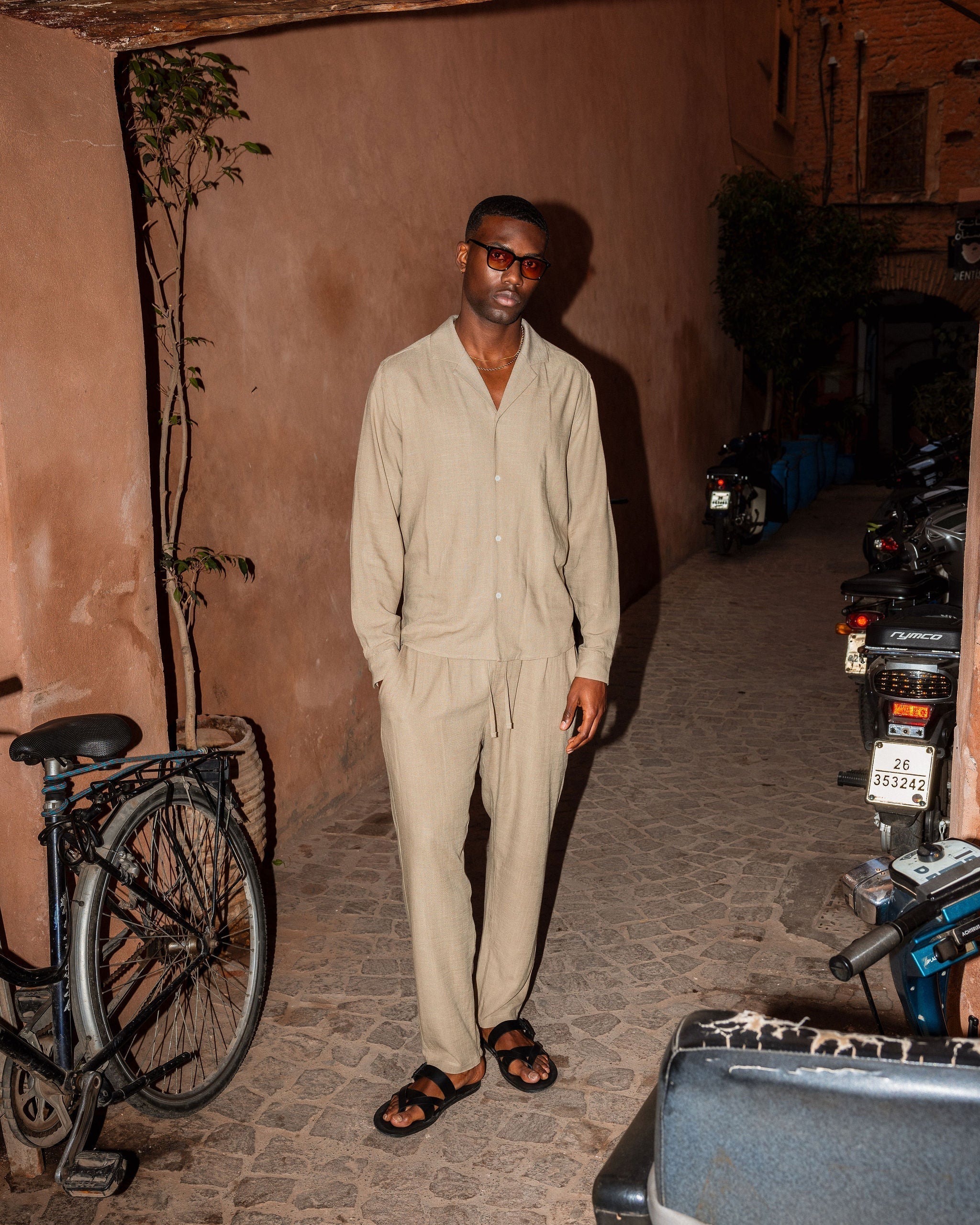 Chemise Lin — Olive