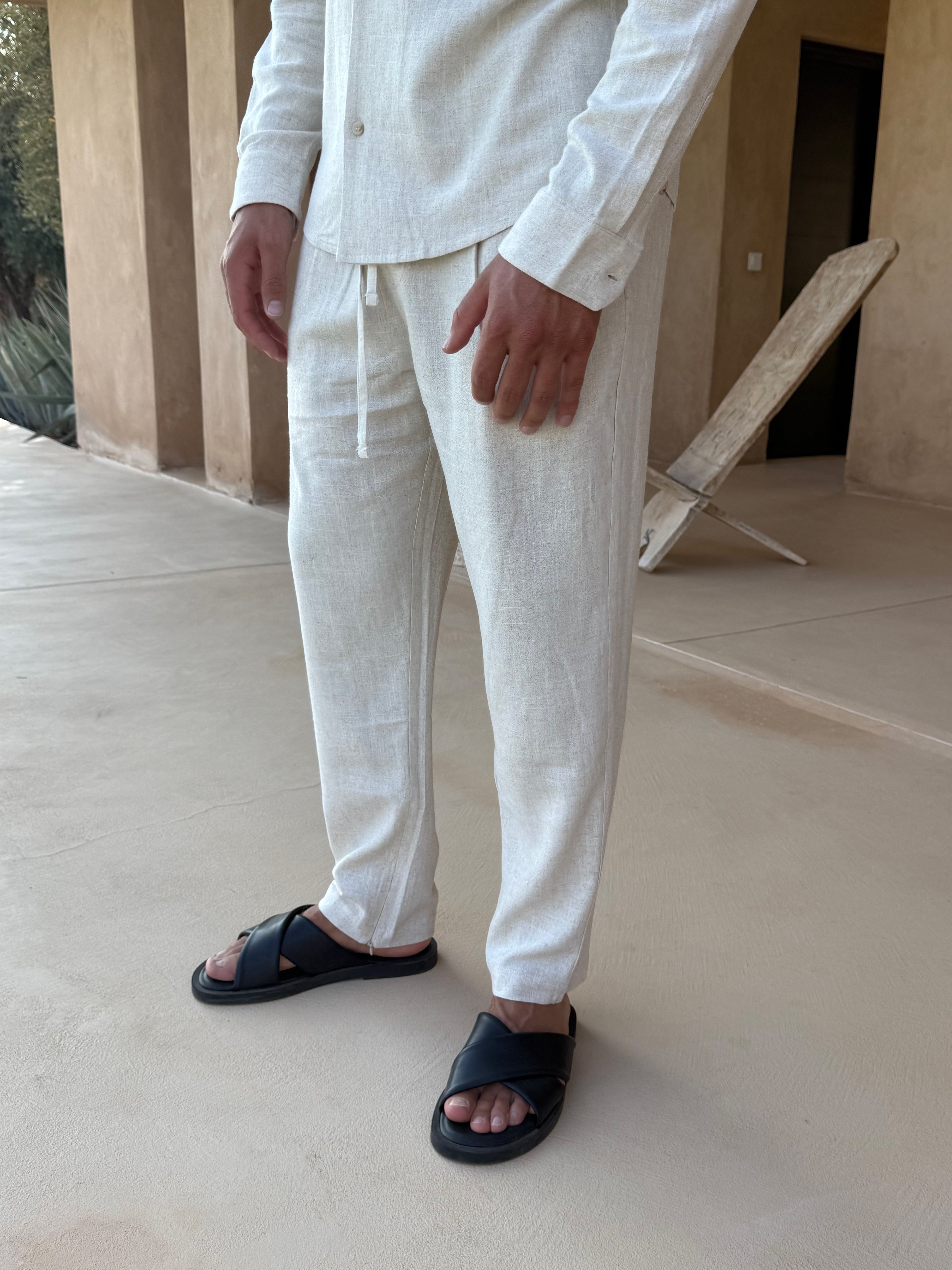 Pantalon Lin — Avoine