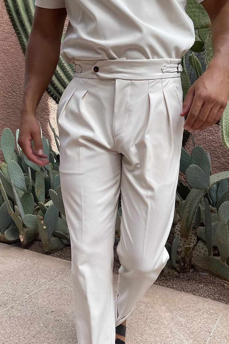 Pantalon Oxford Plissé — Pierre