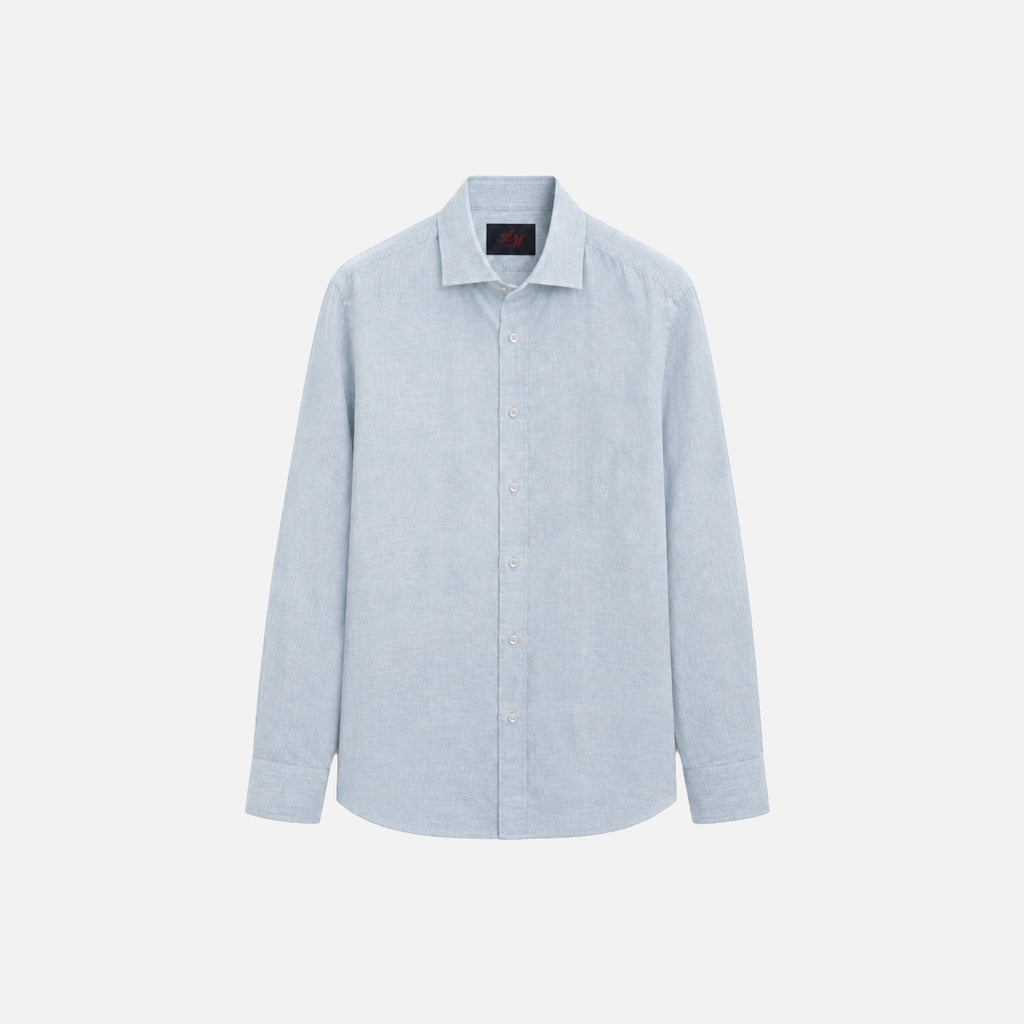 Chemise en Lin — Bleu Layette