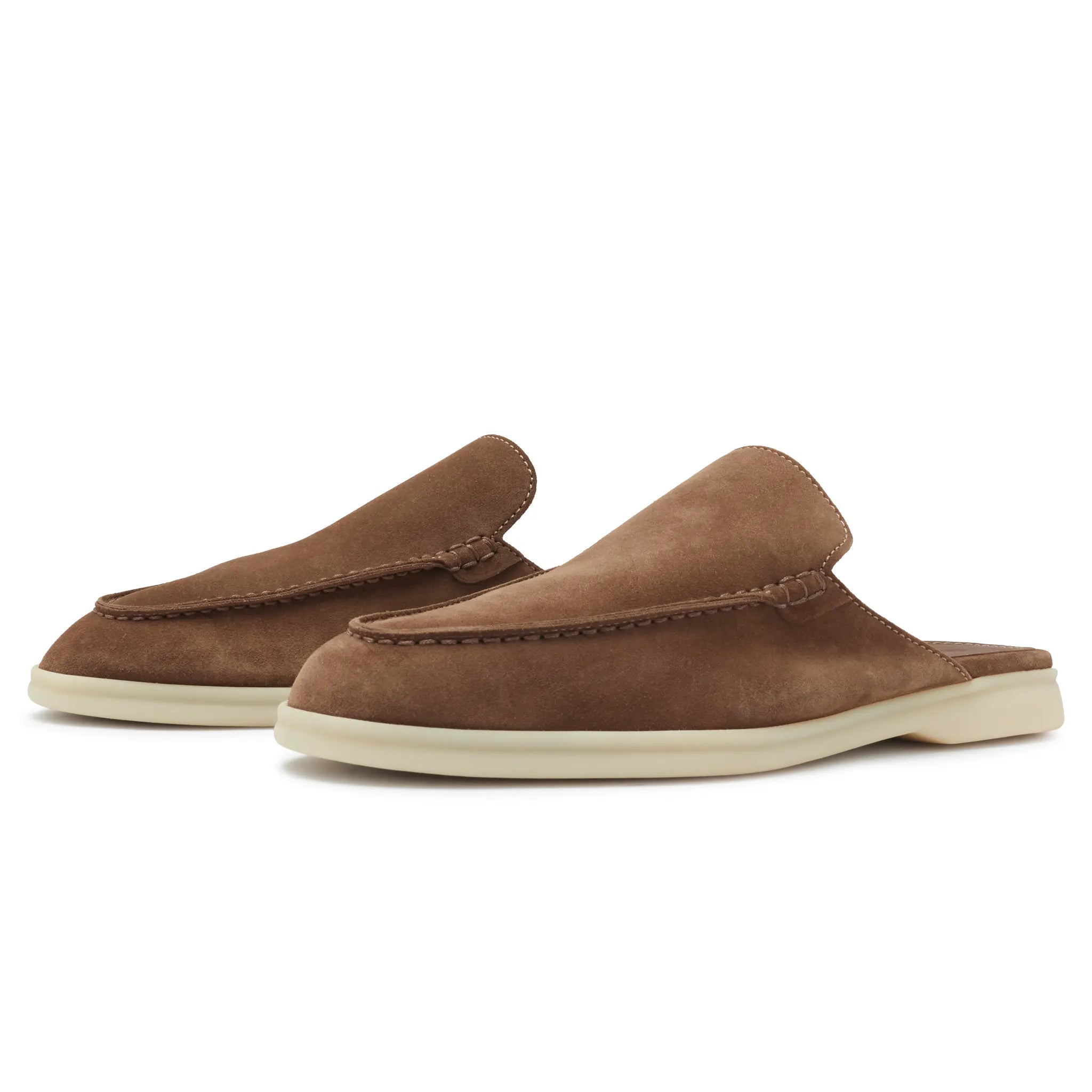 Mocassins Babouche Daim — Sauge
