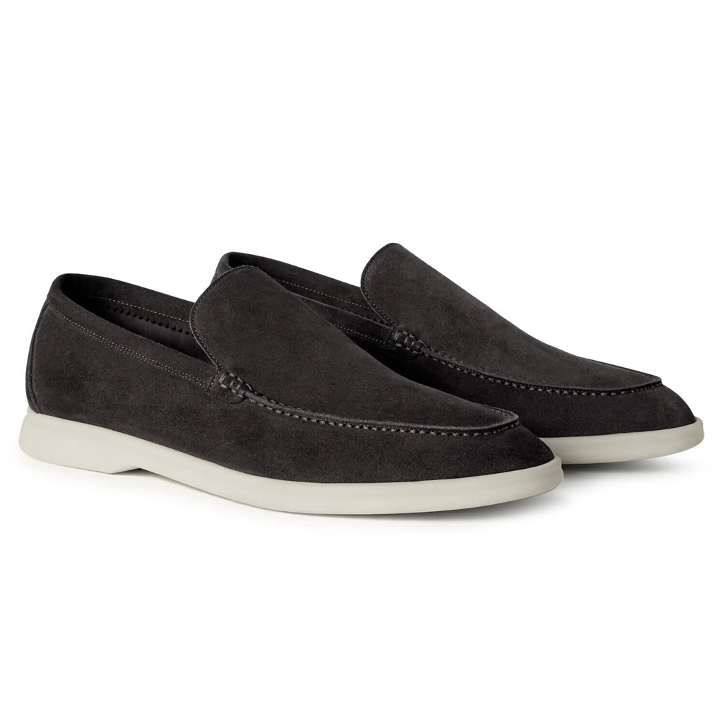 Mocassins Daim — Anthracite