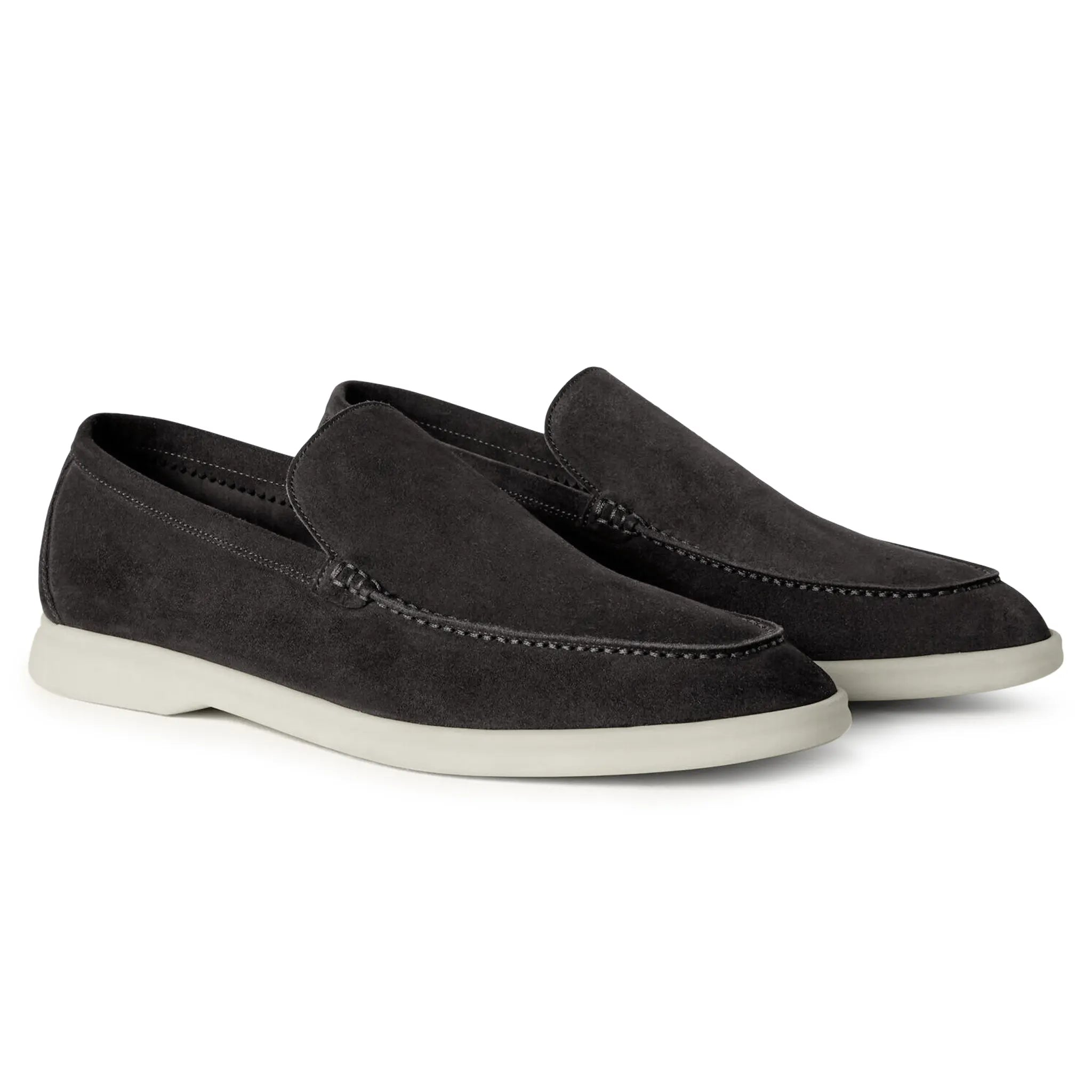 Mocassins Daim — Anthracite