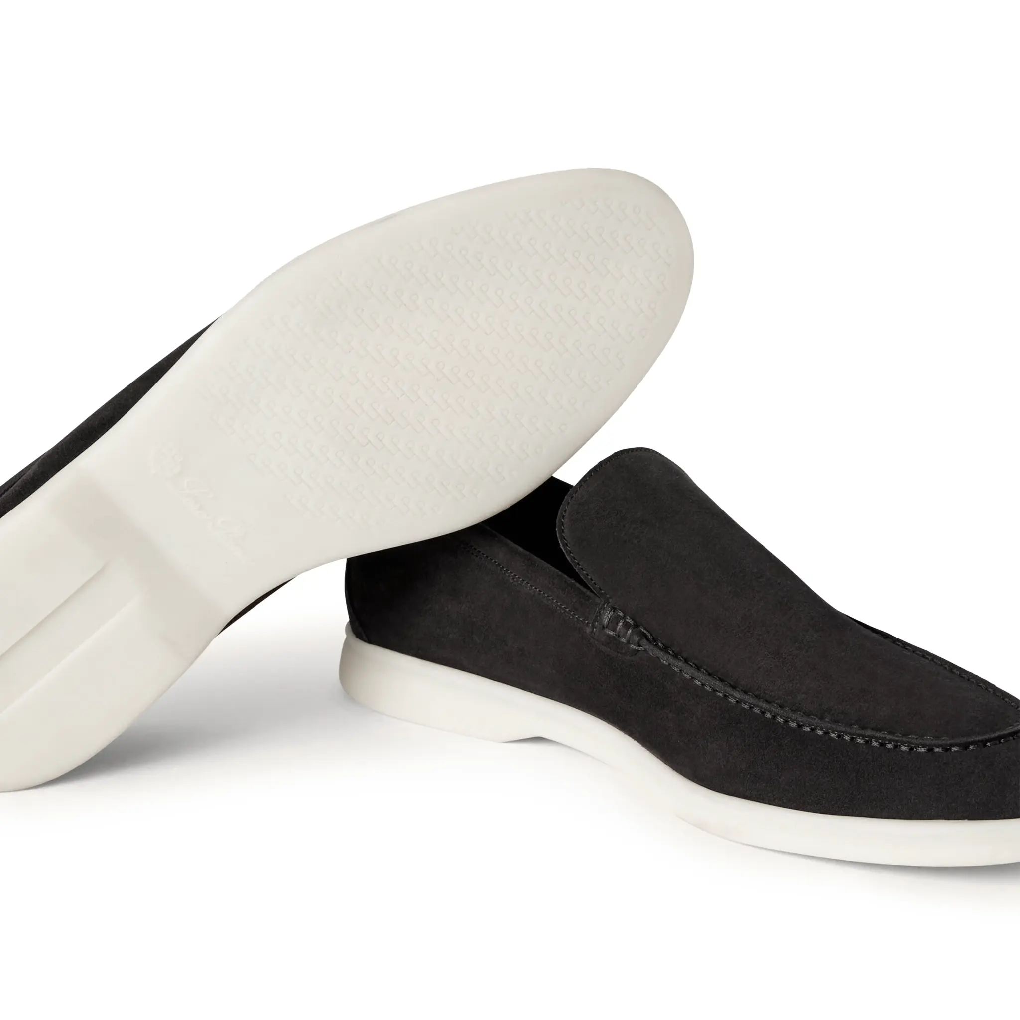 Mocassins Daim — Anthracite