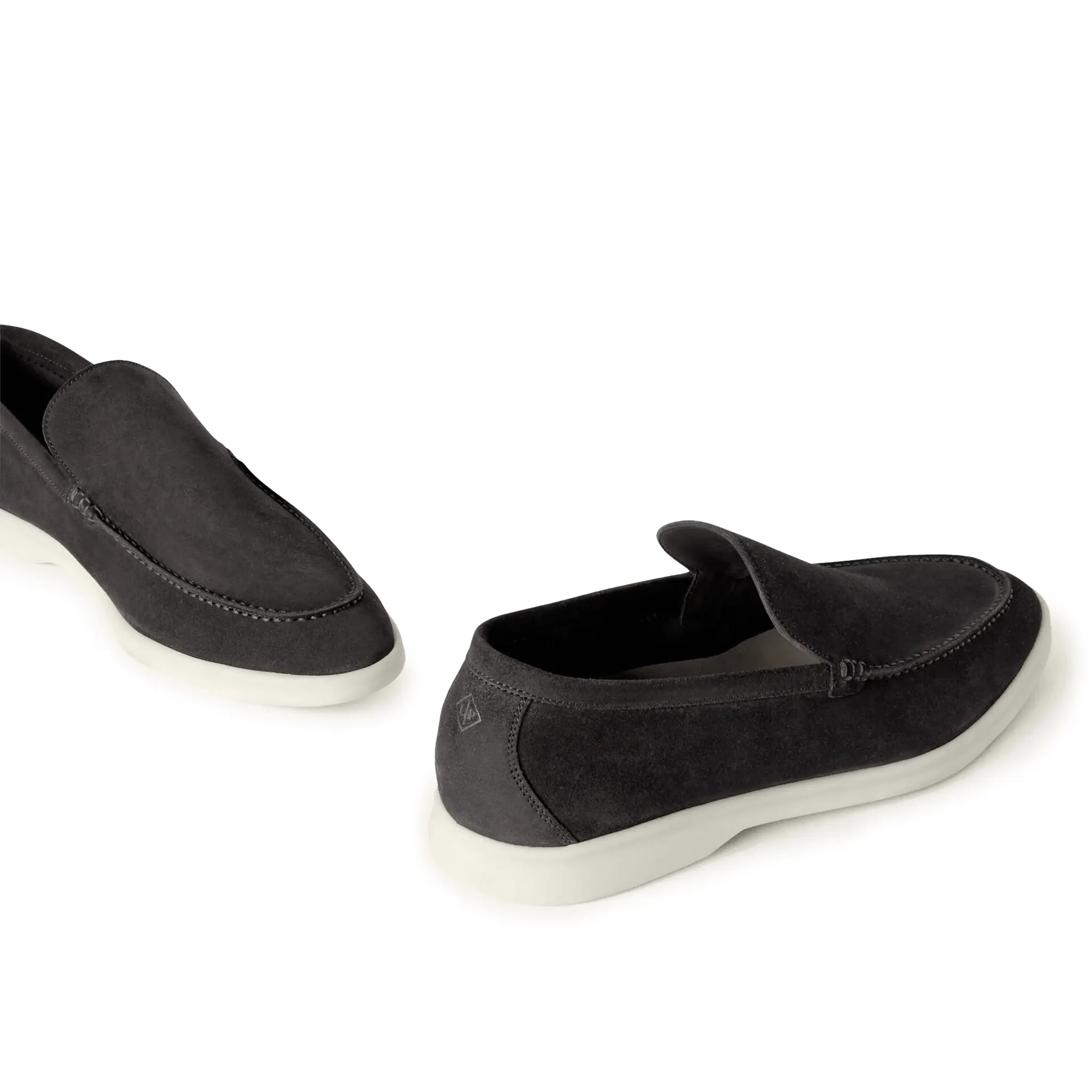Mocassins Daim — Anthracite