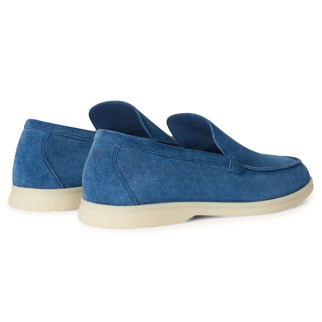 Mocassins Daim — Bleu Cobalt