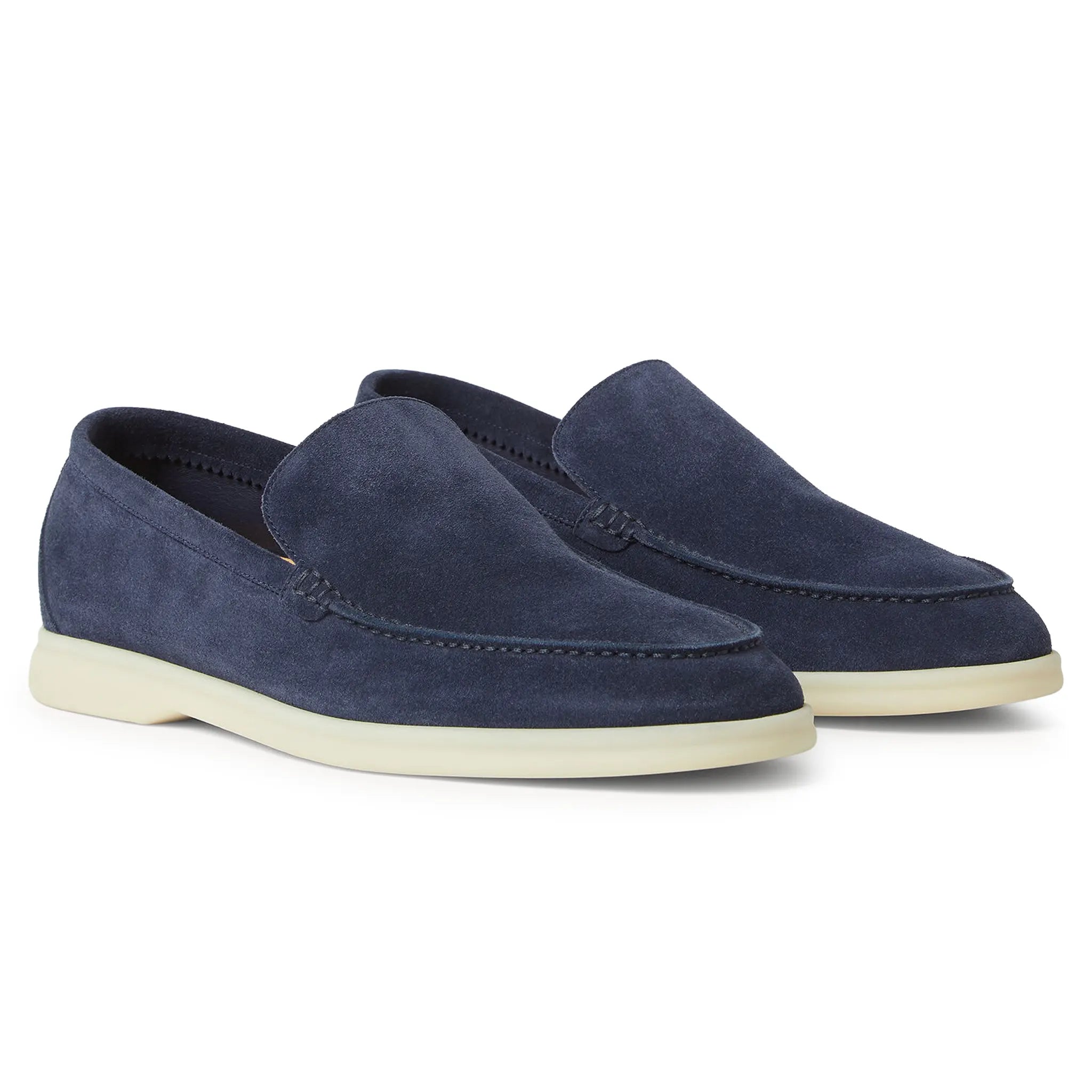 Mocassins Daim — Bleu Nuit