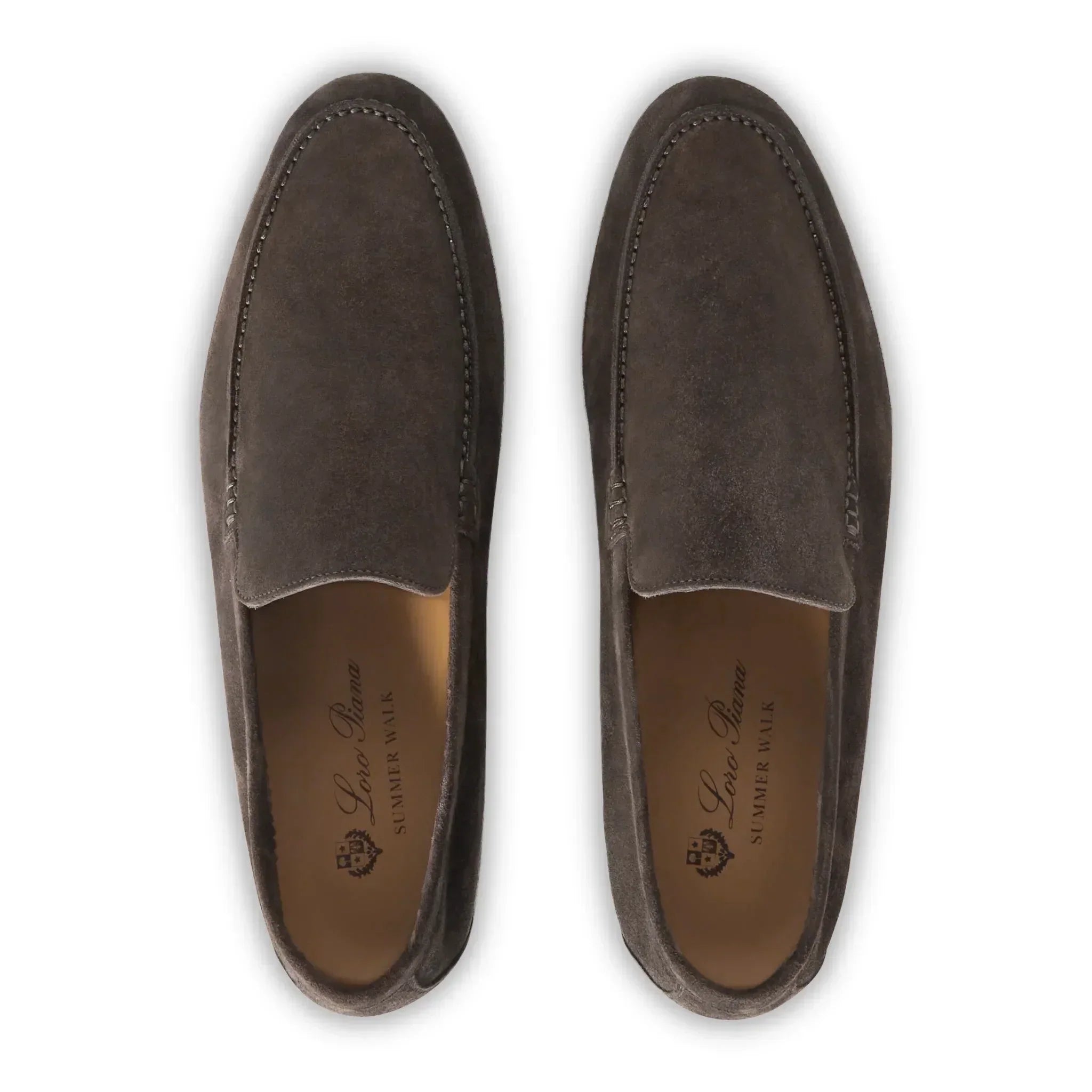 Mocassins Daim — Gris Taupe