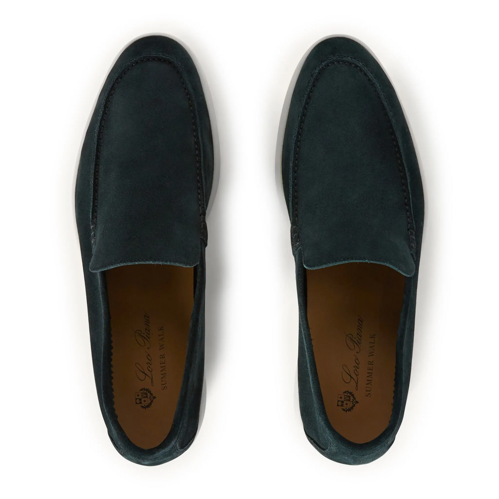 Mocassins Daim — Vert Foncé