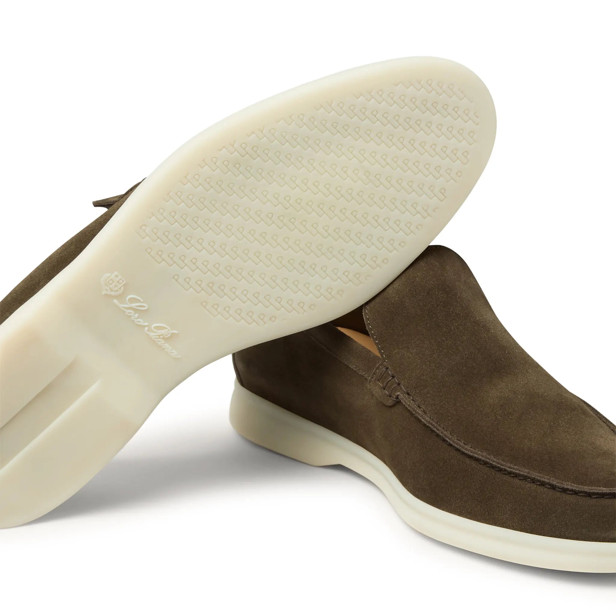 Mocassins Daim — Vert Mousse