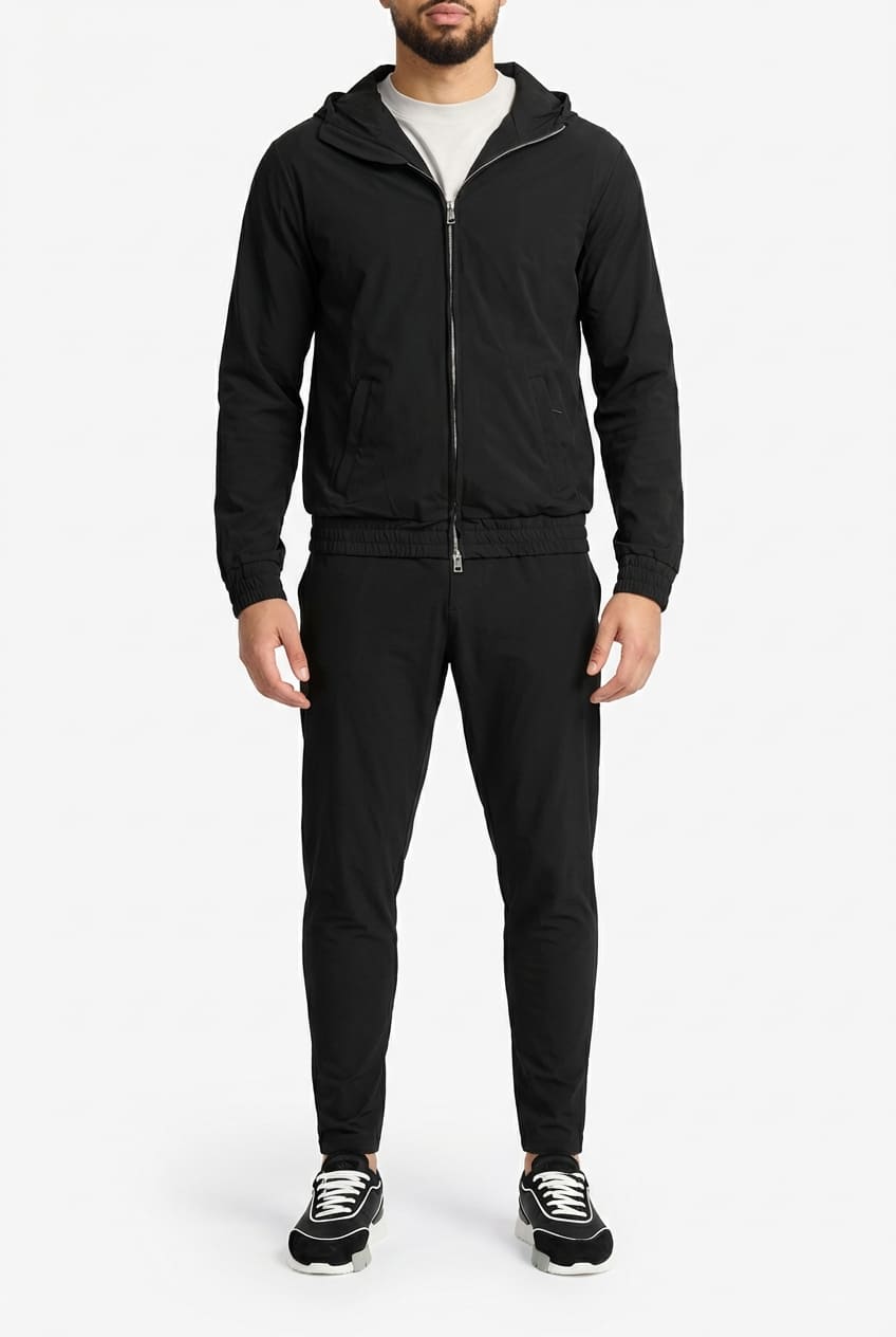 Ensemble Signature à Capuche — Noir
