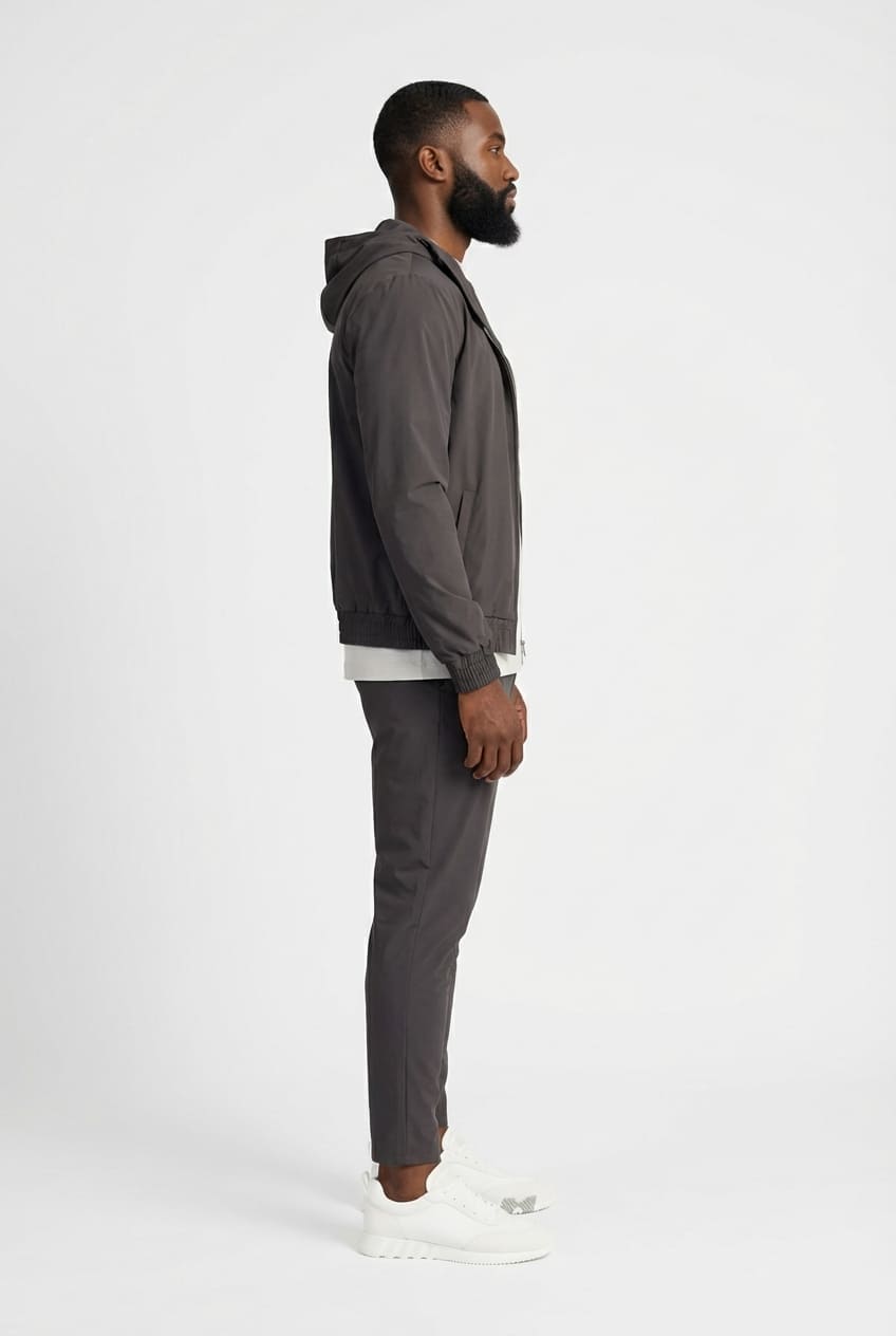 Ensemble Signature à Capuche — Anthracite