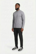T-shirt Manches Longues Luxe — Gris Perle