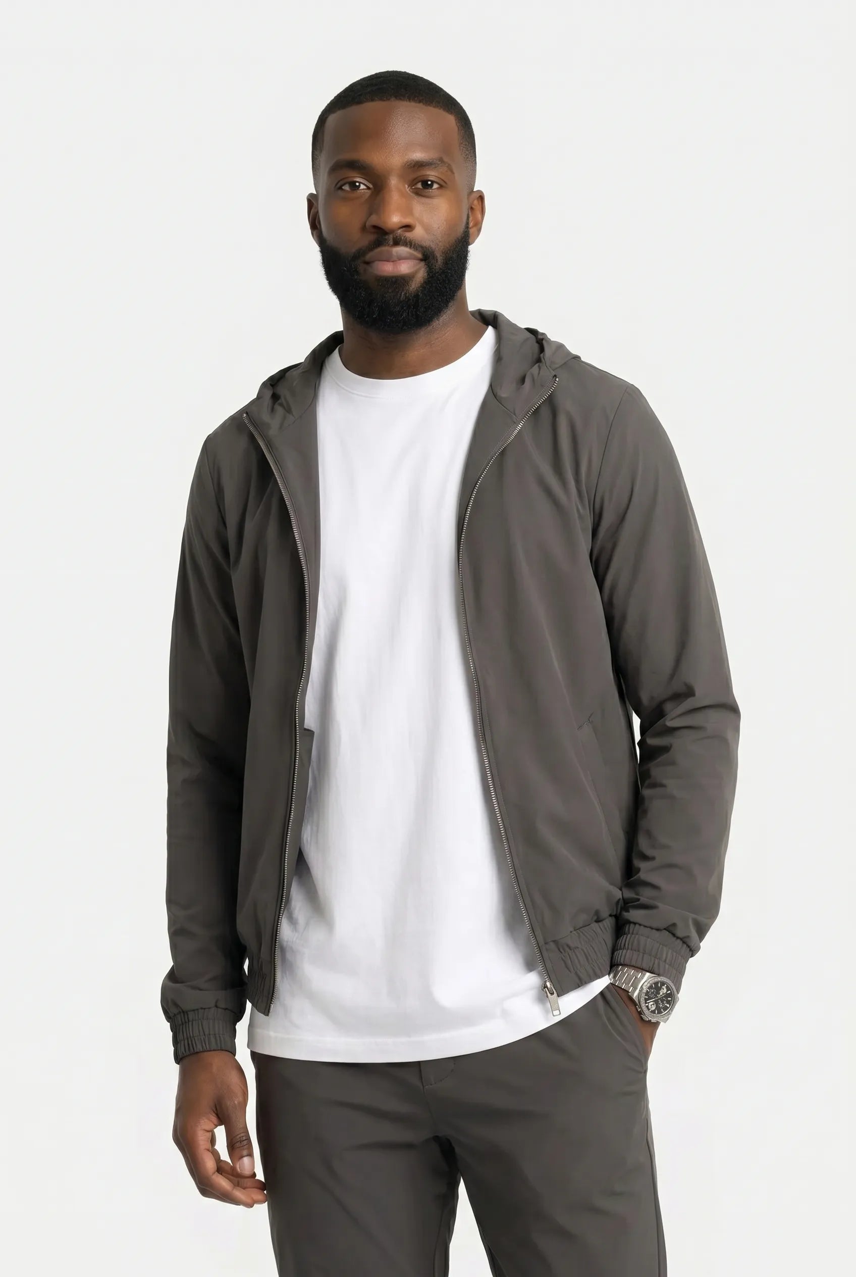 Ensemble Signature à Capuche — Anthracite