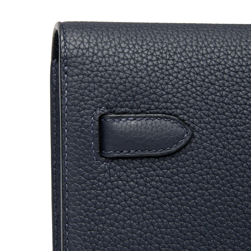 Pochette Cuir — Bleu Nuit