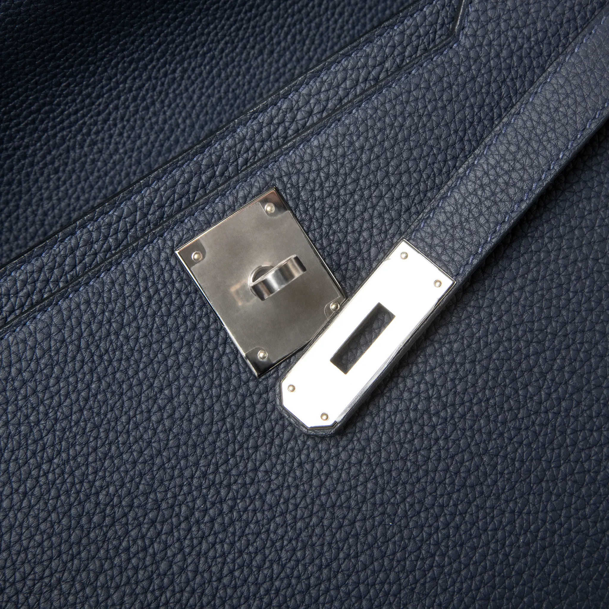 Pochette Cuir — Bleu Nuit