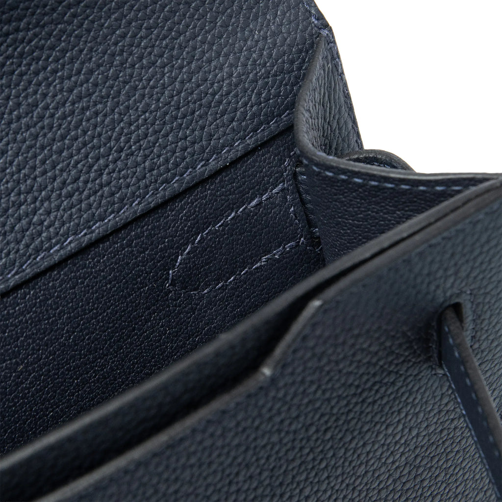 Pochette Cuir — Bleu Nuit