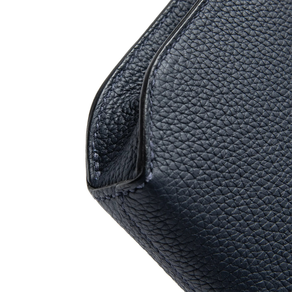 Pochette Cuir — Bleu Nuit
