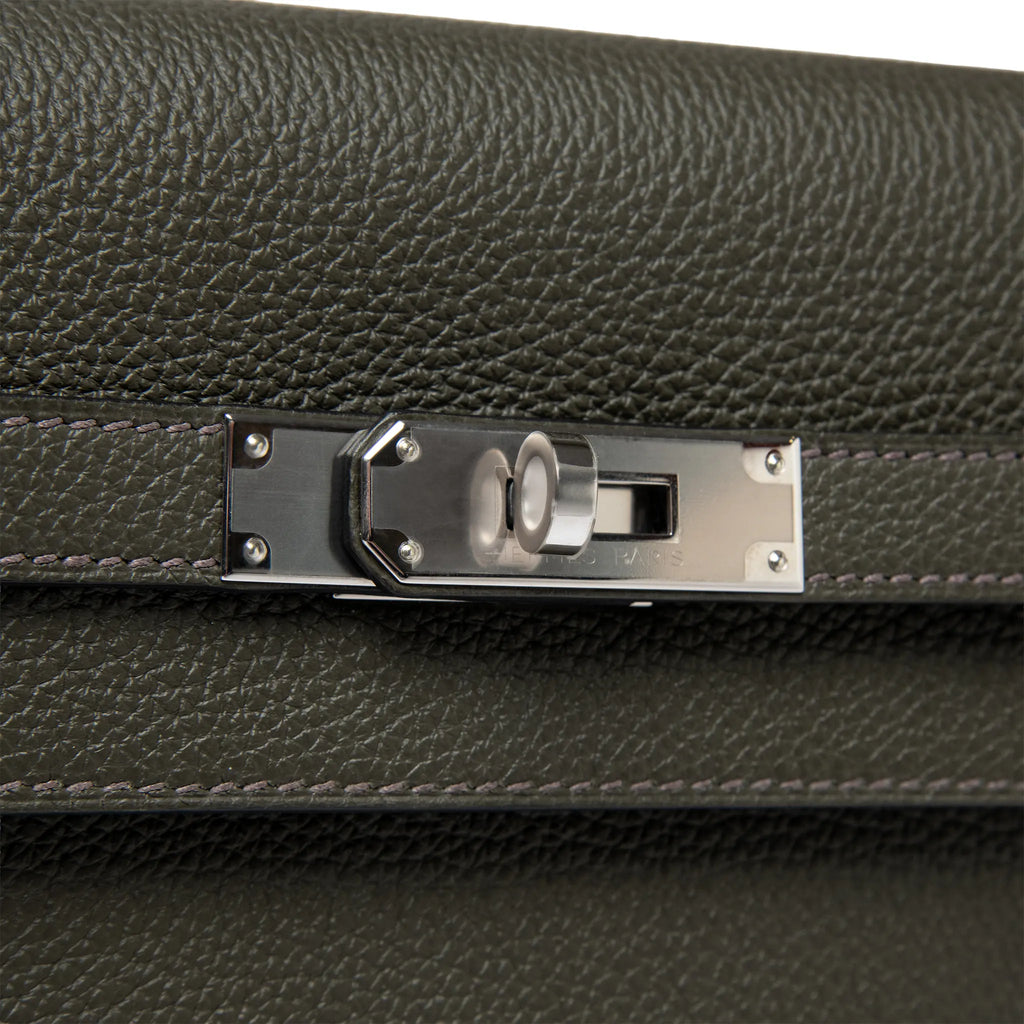 Pochette Cuir — Vert-de-Gris