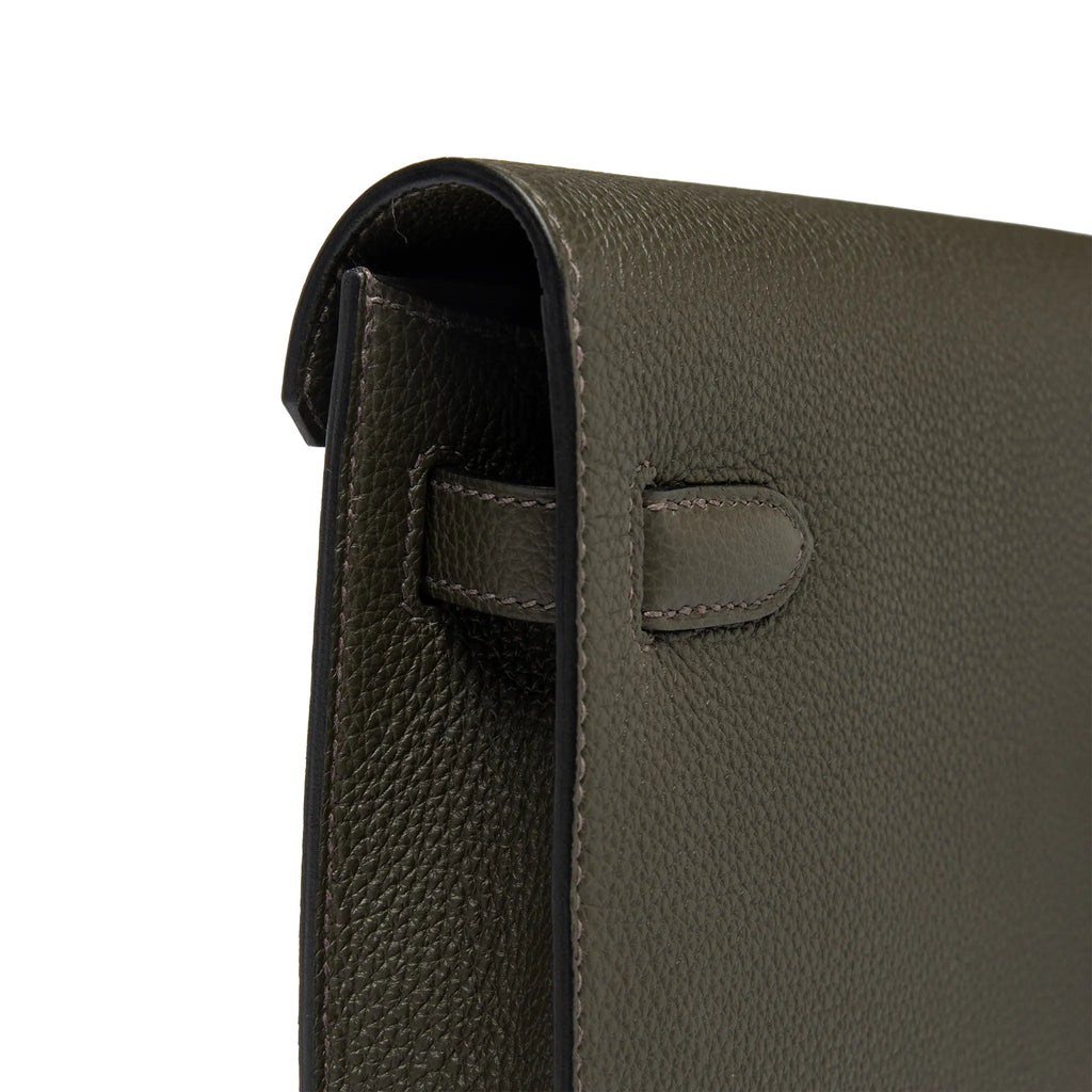 Pochette Cuir — Vert-de-Gris