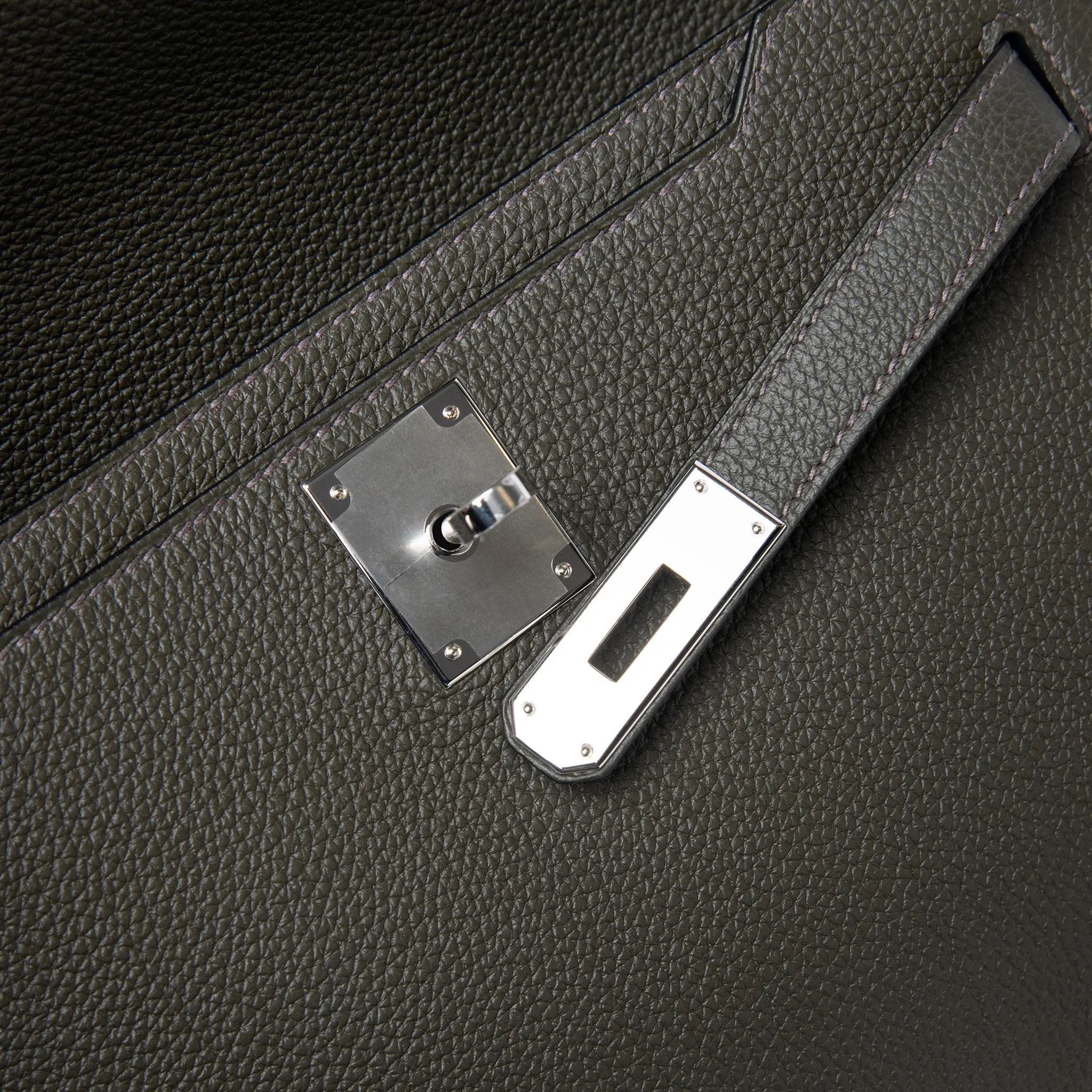 Pochette Cuir — Vert-de-Gris