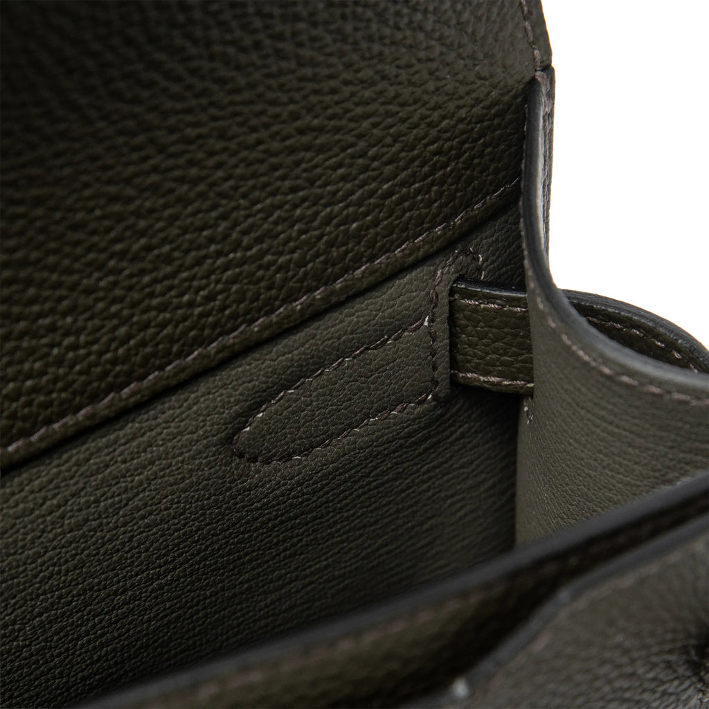 Pochette Cuir — Vert-de-Gris