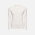 T-Shirt Manches Longues Satiné — Blanc
