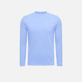 T-Shirt Manches Longues Satiné — Bleu Layette