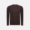 T-Shirt Manches Longues Satiné — Espresso